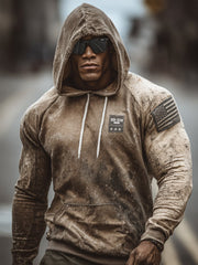 Men‘s Vintage DD-214 Alumni Veteran Print Casual Hoodie