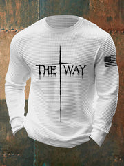 Men's The Way Cross Waffle Long-sleeved T-shirt