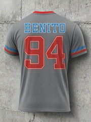 Men's Bunny Football Music Lover Printed T-shirt