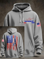 Men's The Fading of the Red White and Blue Printed Hoodie
