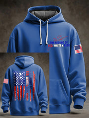 Men's The Fading of the Red White and Blue Printed Hoodie