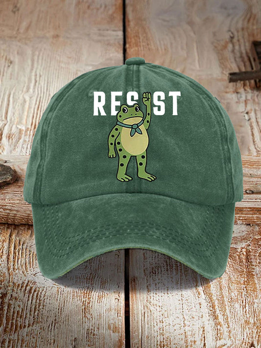 Unisex Portland Frog Print Hat