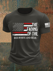 Men's The Fading Of The Red White And Blue Short-sleeved T-shirt
