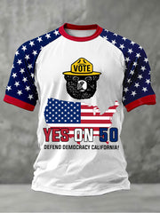 Men's Yes on 50 Defend Democracy California T-shirts