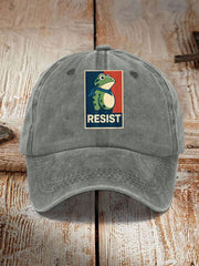 Unisex Portland Frog Resist Print Hat