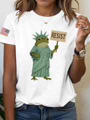 Women's Resist Frog Printed T-shirt