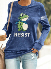 Women's Frog Resist Printed Sweatshirt