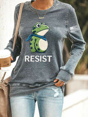 Women's Frog Resist Printed Sweatshirt