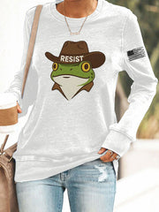 Women's Frog Resist Printed Sweatshirt