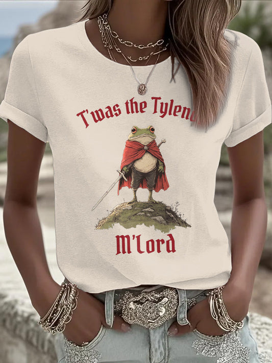Women's 8647 FDT Funny Tylenol Printed T-shirt