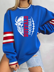 Women's Football Fans Lovers Gameday Casual Regular Sweatshirt