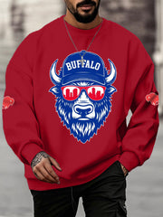 Men's Football Fans Lovers Gameday Casual  Sweatshirt