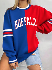 Women's Football Fans Lovers Gameday Casual Sweatshirt