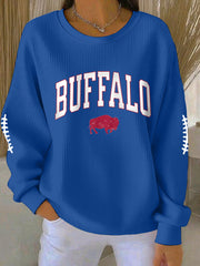 Women's Football Fans Lovers Gameday Casual Sweatshirt