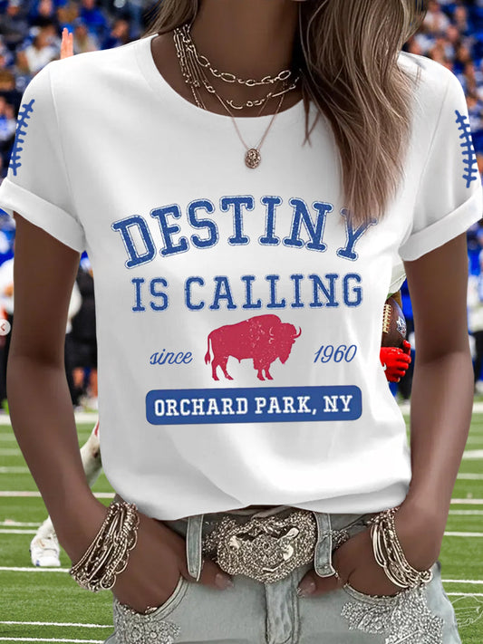 Women's Football Fans Lovers Gameday Casual Tee