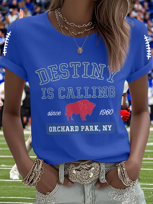 Women's Football Fans Lovers Gameday Casual Tee