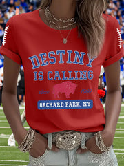 Women's Football Fans Lovers Gameday Casual Tee