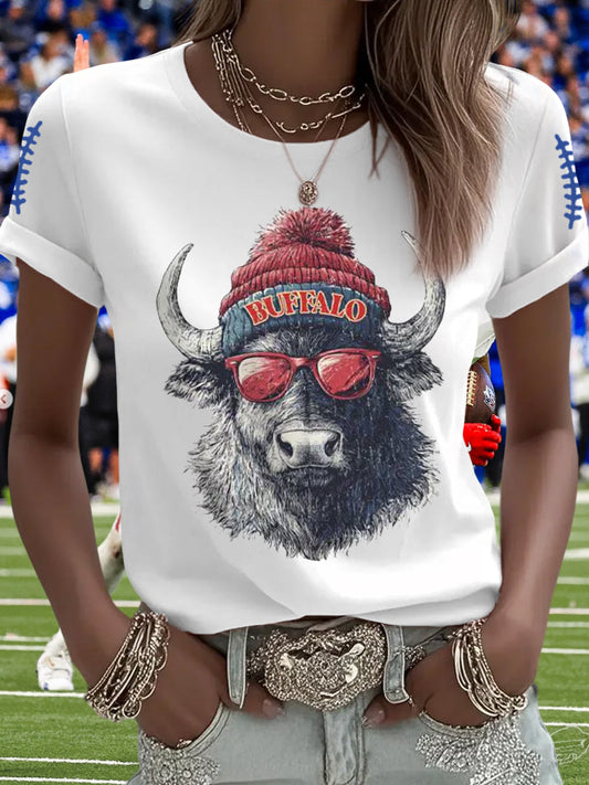 Women's Football Fans Lovers Gameday Casual Tee