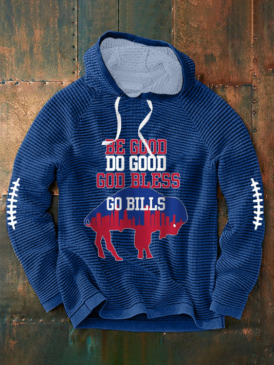 Men's Football Fans Lovers Gameday Casual Hoodie