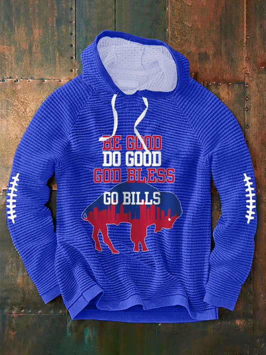 Men's Football Fans Lovers Gameday Casual Hoodie