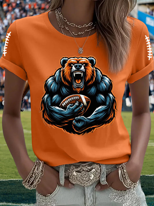 Women's Football Fans Lovers Gameday Casual Tee