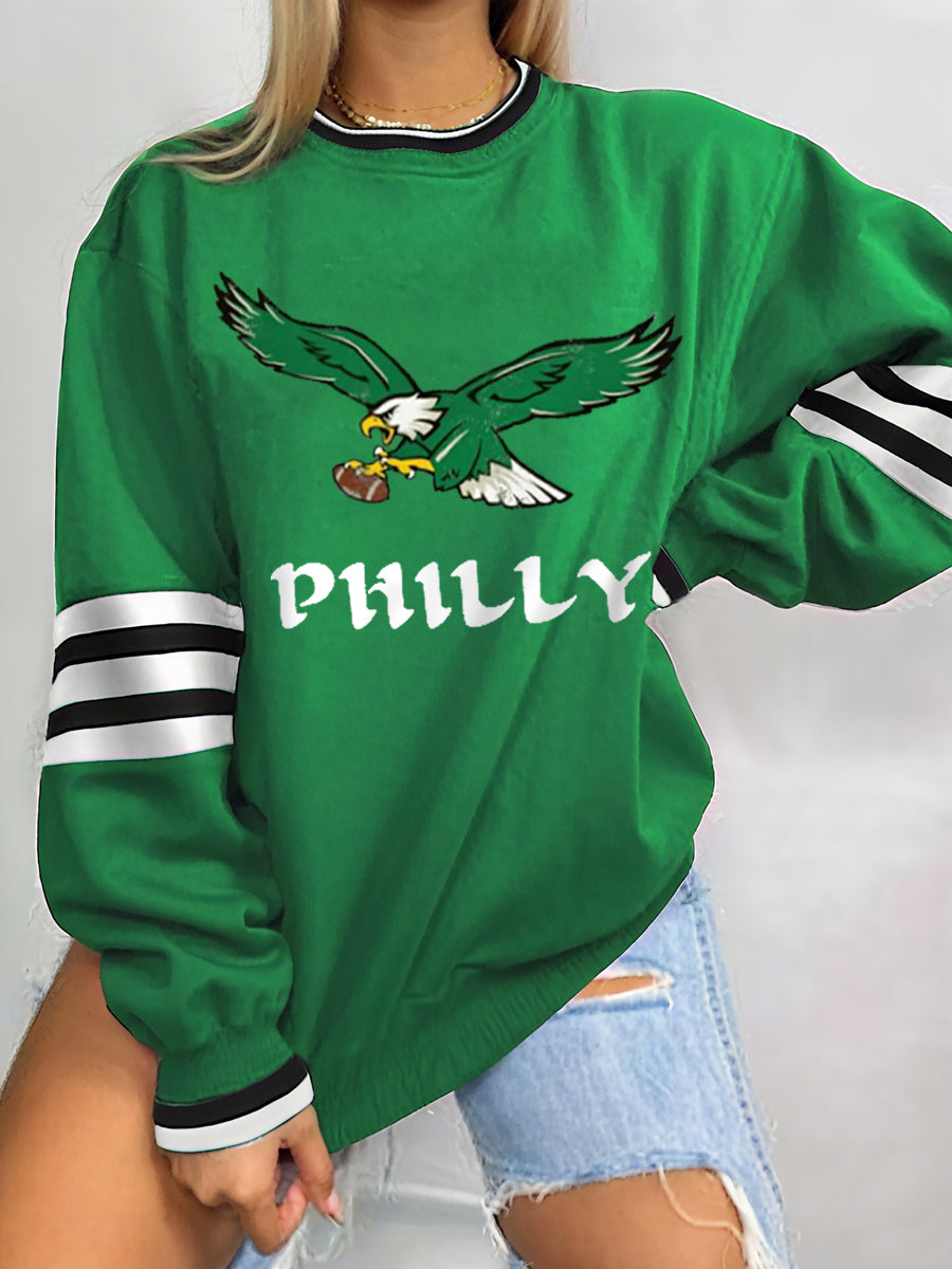 Women's Football Fans Lovers Gameday Casual Sweatshirt