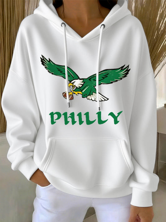 Women's Football Fans Lovers Gameday Casual Hoodie