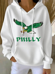 Women's Football Fans Lovers Gameday Casual Hoodie