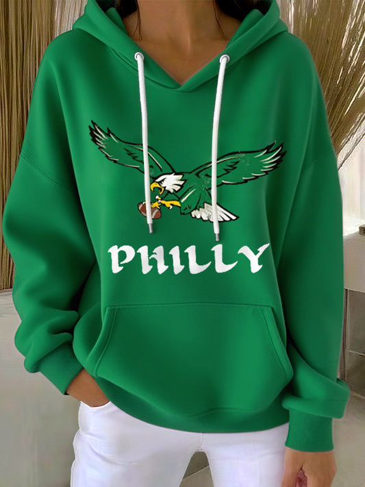 Women's Football Fans Lovers Gameday Casual Hoodie