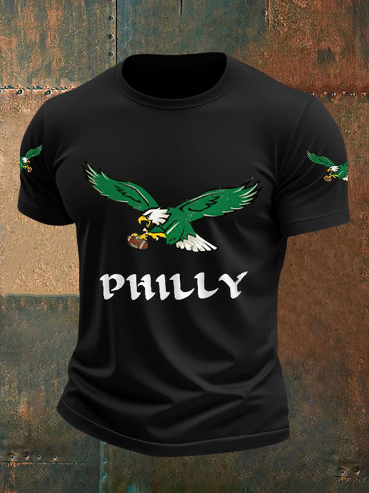 Men's Football Fans Lovers Gameday Casual Tee