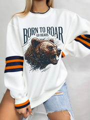 Women's Football Fans Lovers Gameday Casual Sweatshirt
