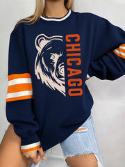 Women's Football Fans Lovers Gameday Casual Sweatshirt