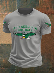 Men's Football Fans Lovers Gameday Casual Short Sleeve T-shirt