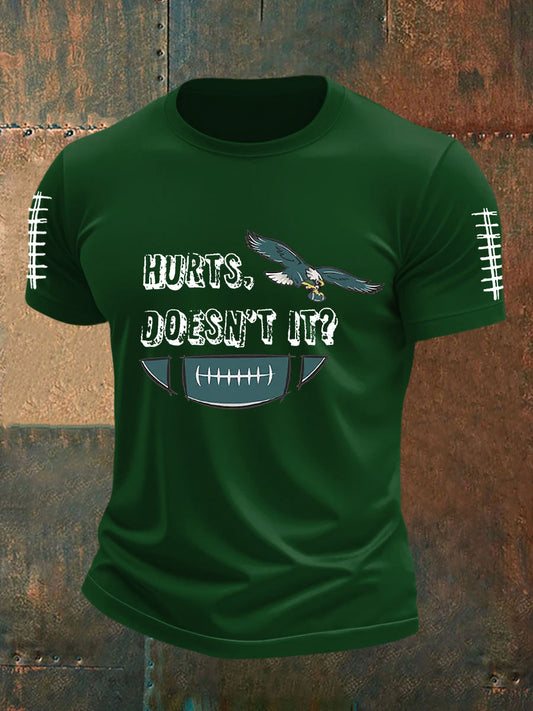 Men's Football Fans Lovers Gameday Casual Short Sleeve T-shirt