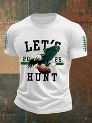 Men's Football Fans Lovers Gameday Casual Short Sleeve T-shirt
