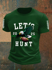 Men's Football Fans Lovers Gameday Casual Short Sleeve T-shirt