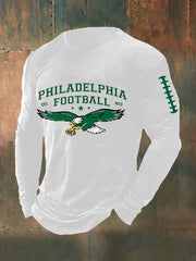 Men's Football Fans Lovers Gameday Casual  Long Sleeve T-shirt