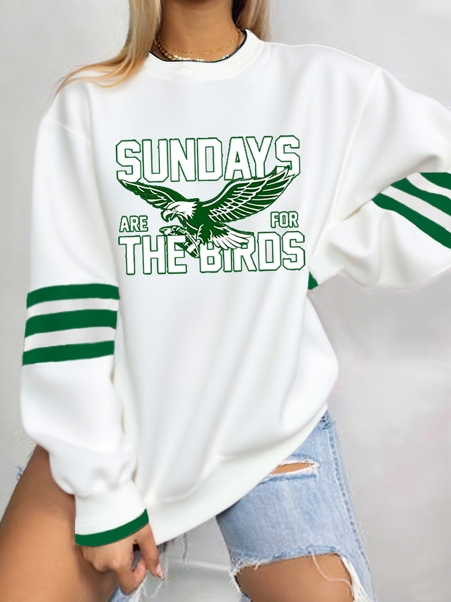 Women's Football Fans Lovers Gameday Casual Regular Sweatshirt