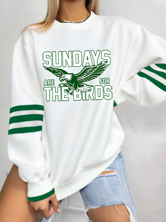 Women's Football Fans Lovers Gameday Casual Regular Sweatshirt