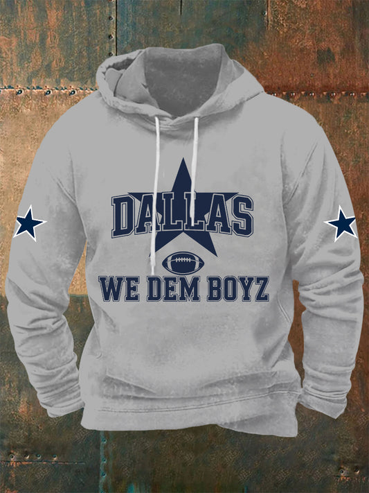 Men's American football hooded sweatshirt