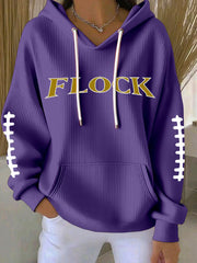 Women's Football Fans Lovers Gameday Casual Sweatshirt