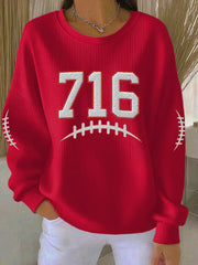 Women's Be Good Do Good God Bless Go Buffalo Football Fans Lovers Gameday Casual Sweatshirt