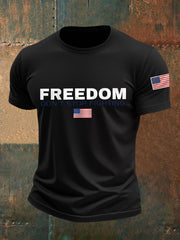 Men's Freedom Don't Stop Fighting R.I.P Charlie Kirk Tee