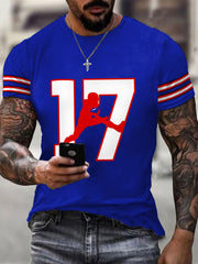 Men's Football Fans Lovers Gameday Casual Tee