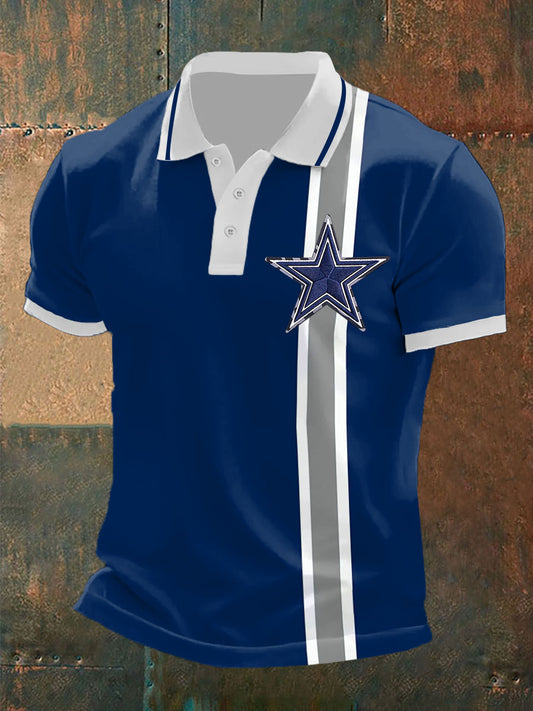 Men's Football Print Casual Top