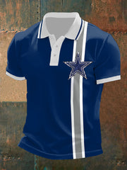 Men's Football Print Casual Top