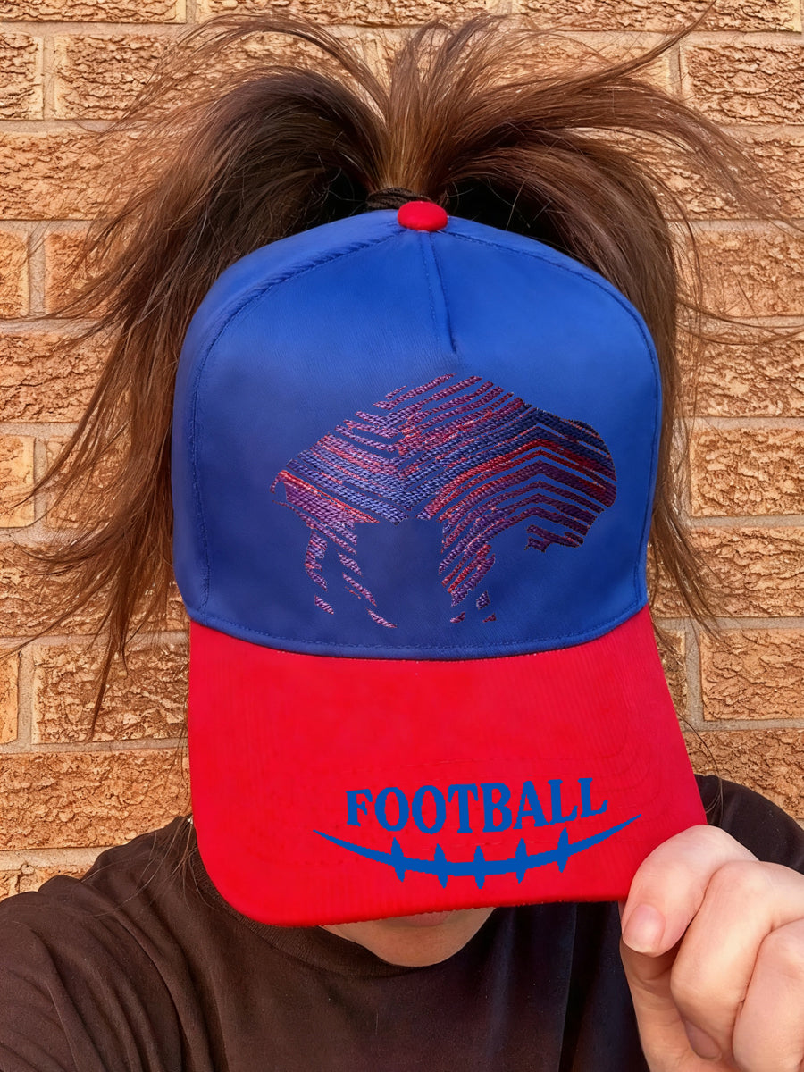 Unisex Football Fans Lovers Gameday Casual Design Print Hat