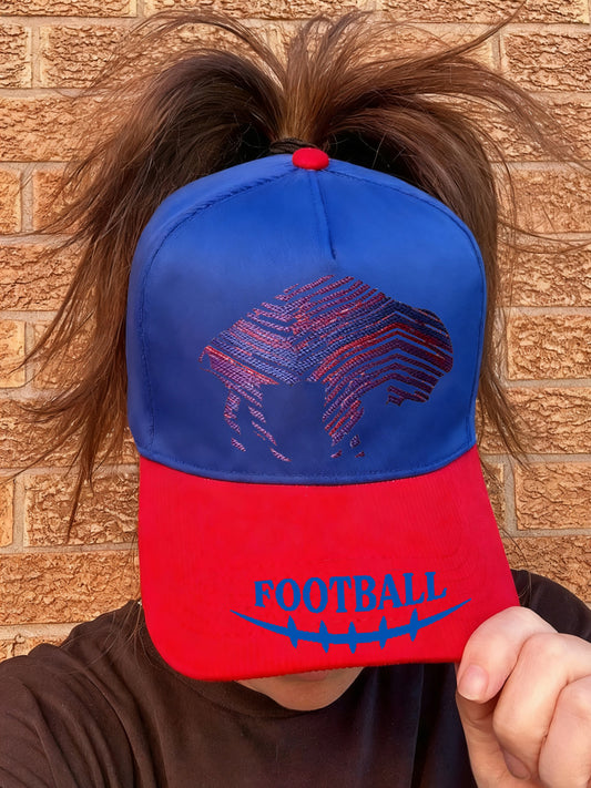 Unisex Football Fans Lovers Gameday Casual Design Print Hat
