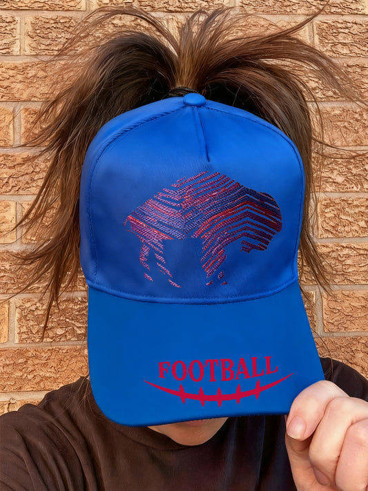 Unisex Football Fans Lovers Gameday Casual Design Print Hat