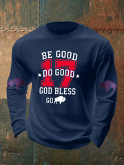 Men's Football Fans Lovers Gameday Casual long sleeve T-shirt